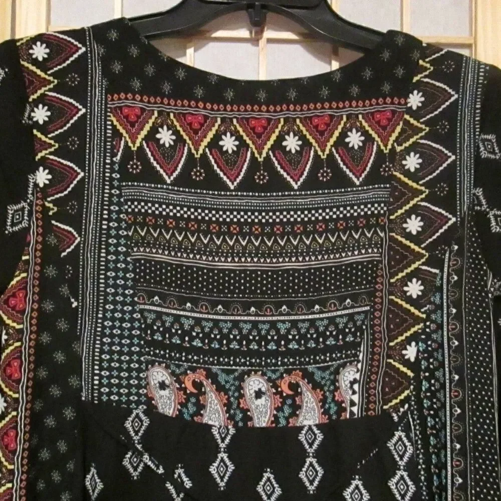 NWT Sami & Jo Hi Low Tie Back Boho Hippie Dress S